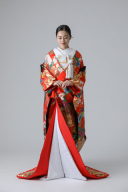 金糸雲取り文様　花車　組紐（IU00337)