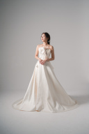 胸元リボンモチーフセパレートドレス(WD00583)