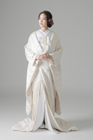 全体刺繍　鶴柄（WU03510)