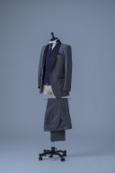 グレー濃紺ショールカラー（TX00191）