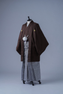 ブラウン紋服