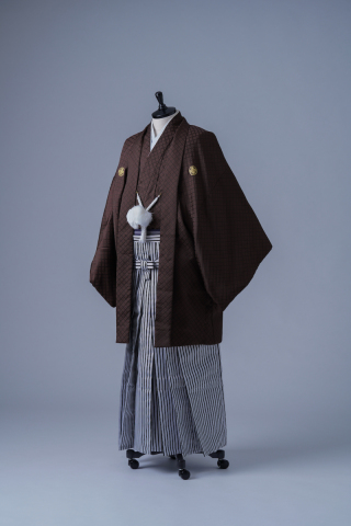 ブラウン紋服