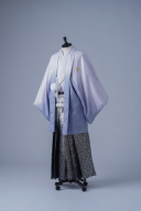 パープルグラデーション紋服