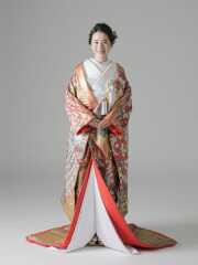 梅　孔雀柄　総柄（IU03512)