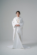 梅に飛翔鶴（WU00180)