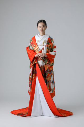 鶴　松　霞文様　小花（IU15520）