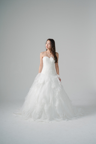 刺繍チュールソフトマーメイド(WD00564)