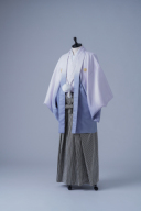 パープルグラデーション紋服