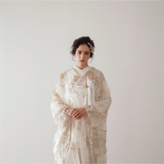 オーガンジー/ゴールドビジュー（IU00718）