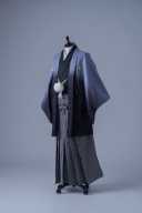 グレーグラデーション紋服