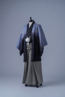 グレーグラデーション紋服
