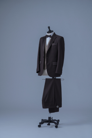 ピークドラペルクラシックタキシードブラウン（TX01029）