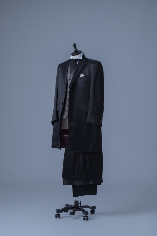 二重襟　ベストのみチェック（TX70727）