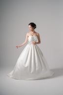 サテンウエストビジューバックリボンモチーフ(WD00580)