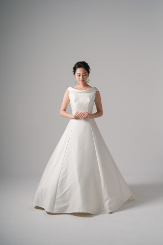 折り返し襟シンプルAライン(WD00582)