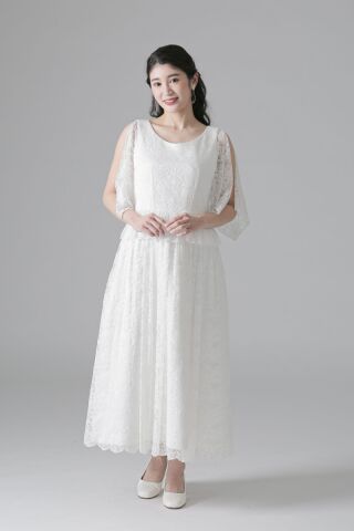 肩スリット　総レース(WD11324)