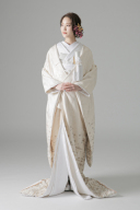 鶴　下ゴールド刺繍（WU03513)