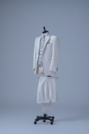 グレーパイピングベスト（TX70137）