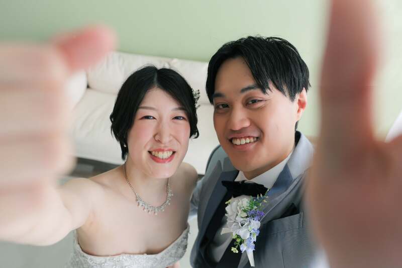 自撮り風なお写真も！