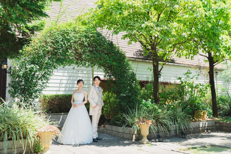 最後はガーデンで。