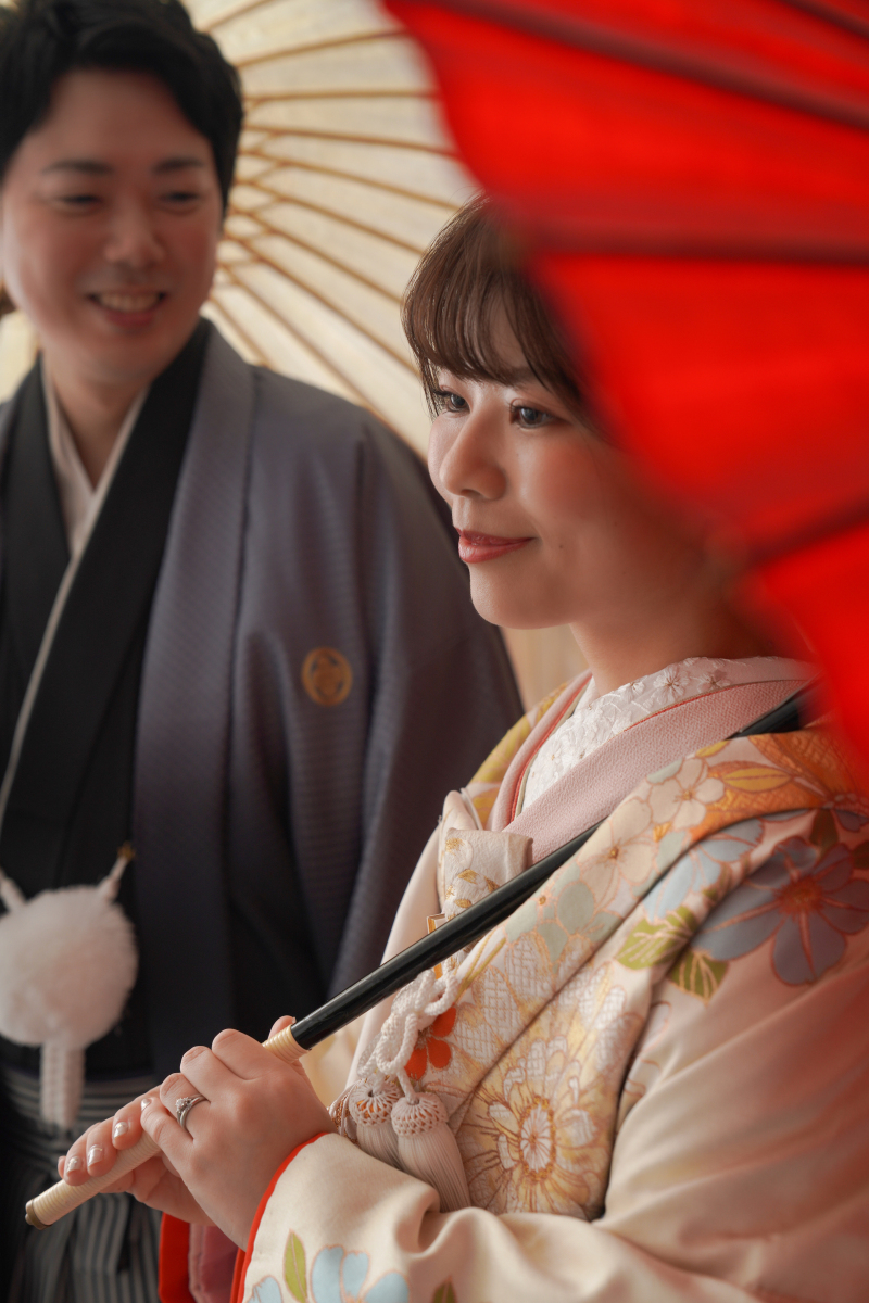 番傘で。