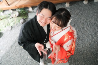 ウェディングフォトに遊び心を