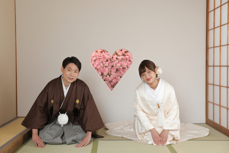 ハートの猪目窓で、、♡