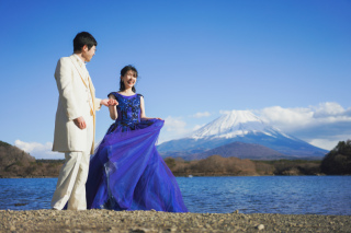 富士山と一緒に。