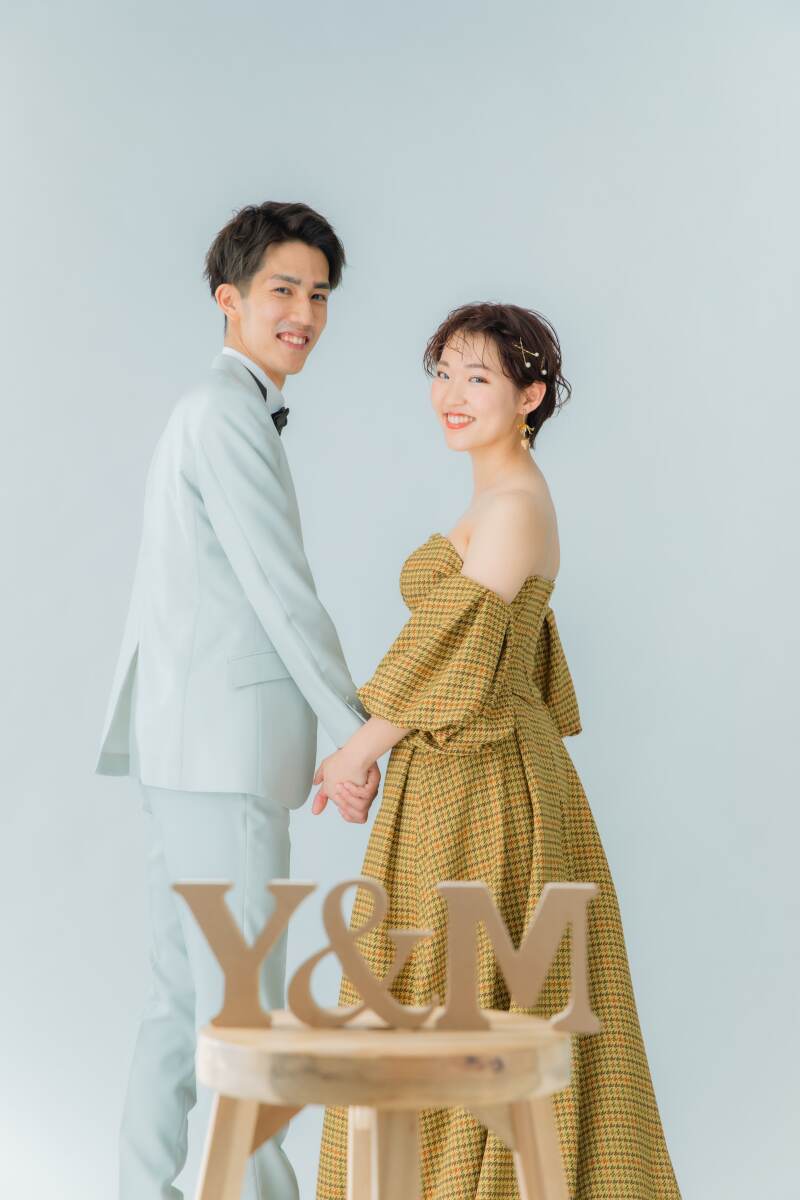 お二人に振り替えてもらい笑顔で一枚！