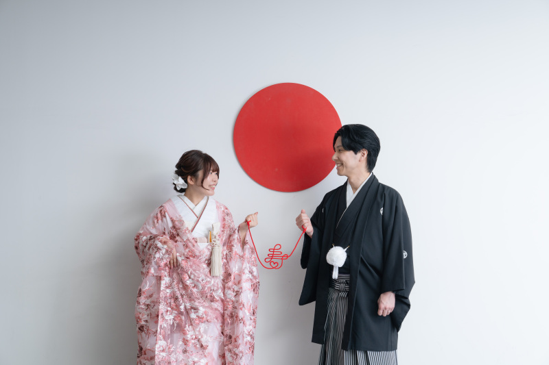 お二人の撮影スタートです。