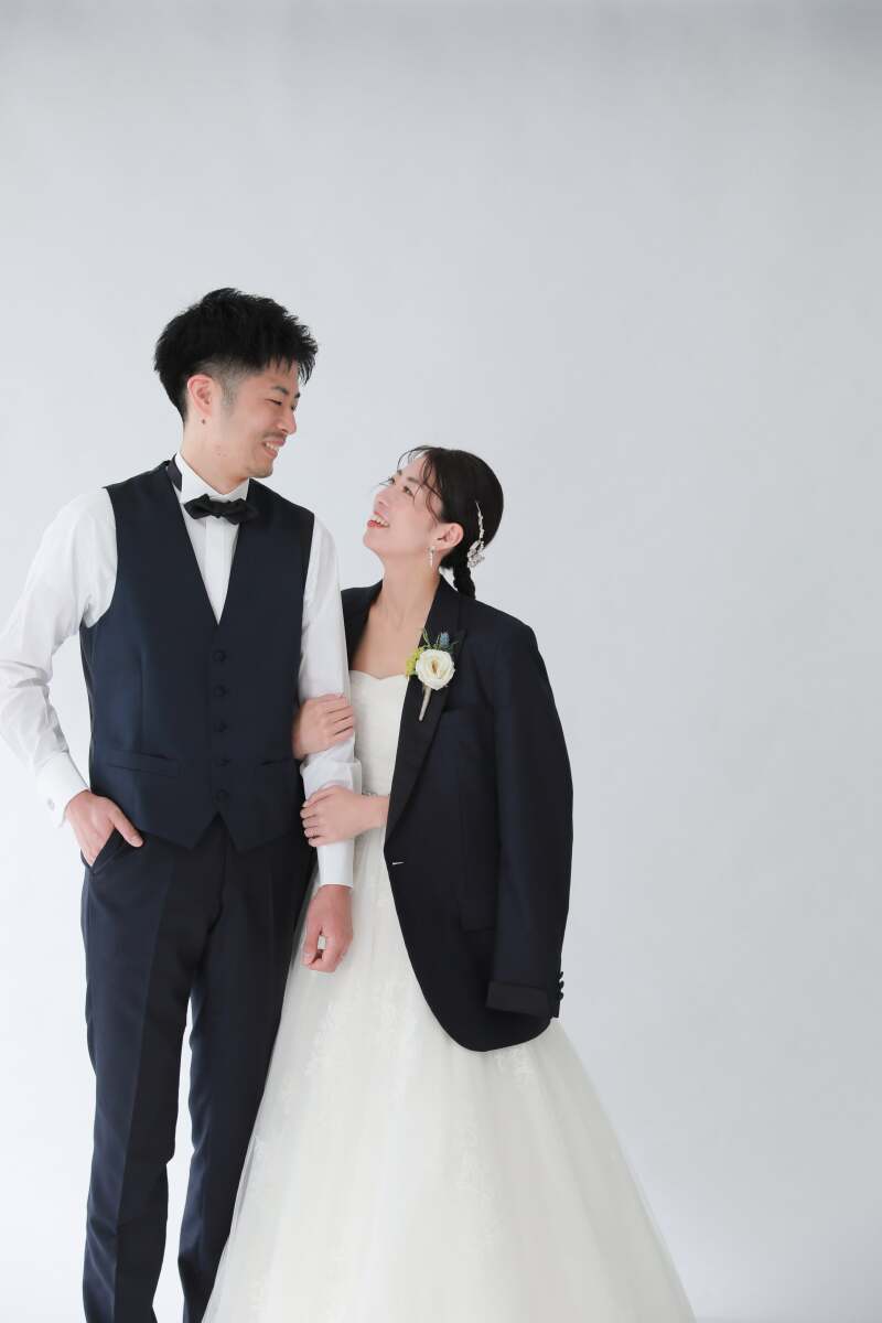 ジャケットを羽織って