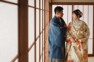 屋内庭園スタジオで