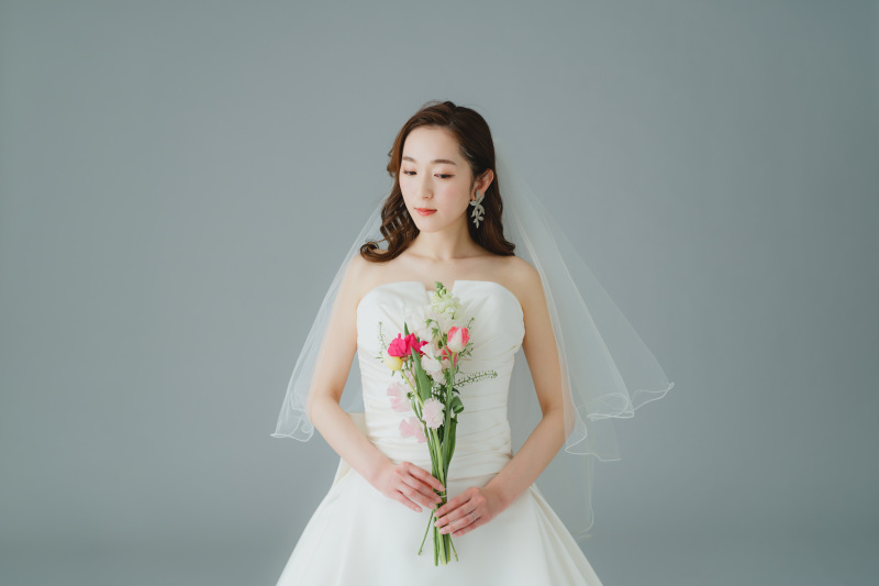 持ち込みのブーケと