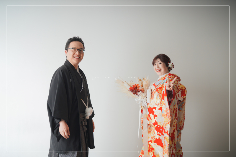 ブーケを貰って