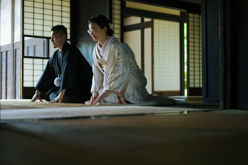 趣のある場所で。