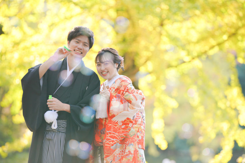 シャボン玉でふんわりと