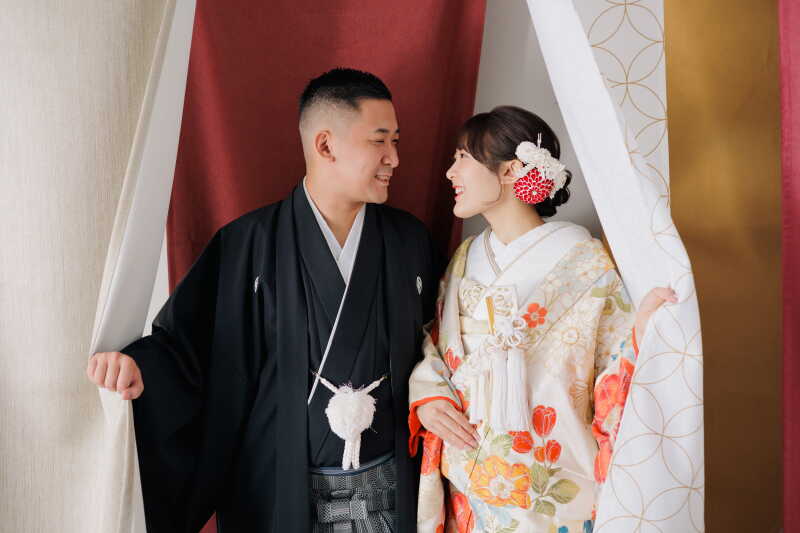 近づきショットで仲良しなおふたりを!