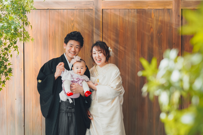 3人でのウェディングフォト