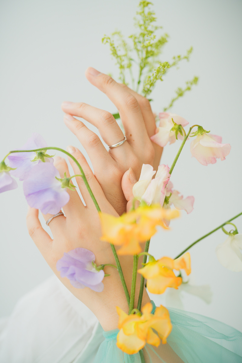 結婚指輪もこんなに美しく