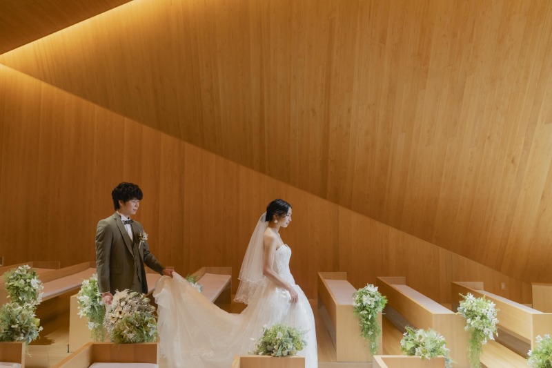 作りがオシャレなチャペルです!