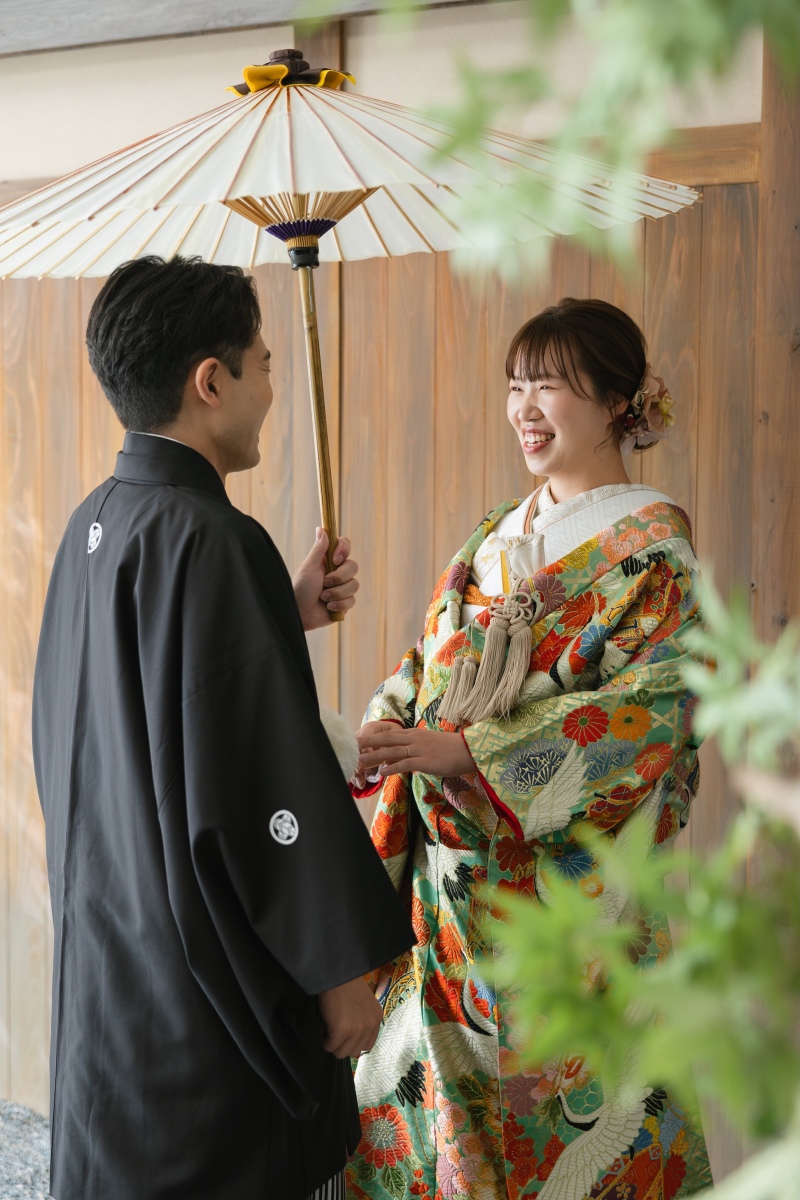 1着目は和装で