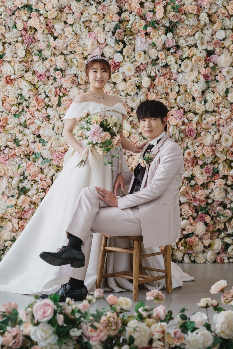 一面に広がるお花の背景で！