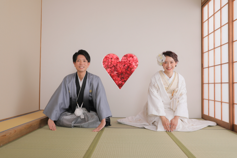 ハートの猪目窓で・・・