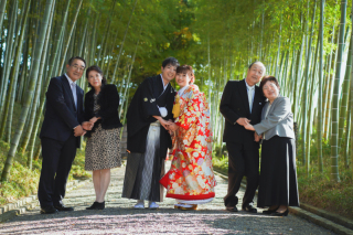 家族も一緒に。ロケーションフォト。