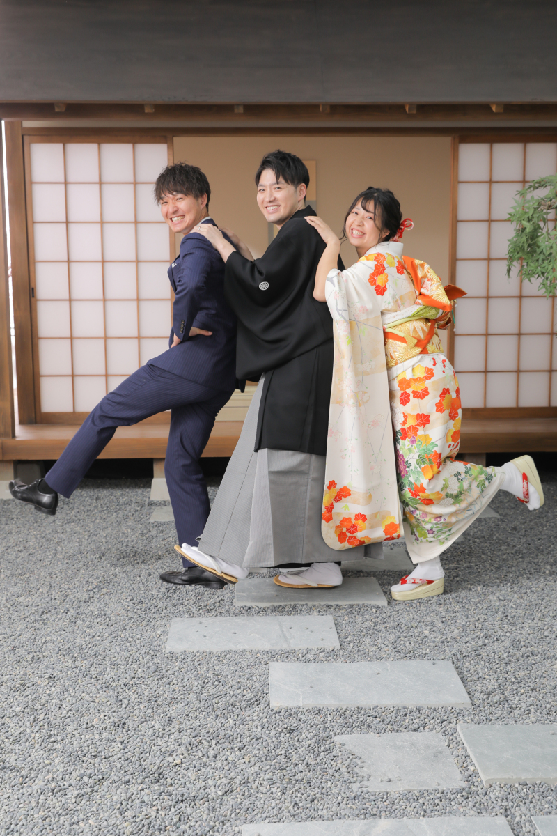 新郎様のご家族と…