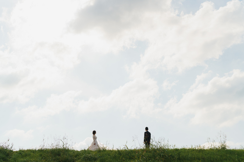 青空を見上げて