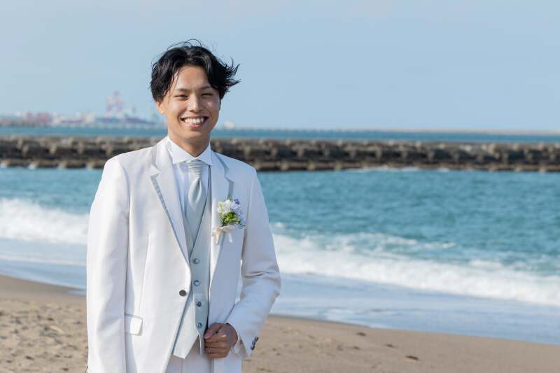 ご新郎様ソロショット