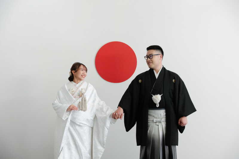 シンプルな日の丸背景！