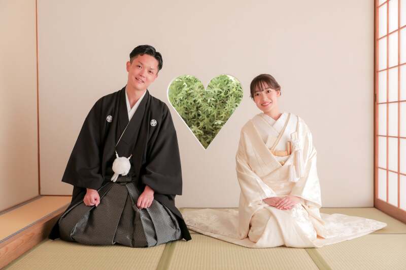 ハートの猪目窓