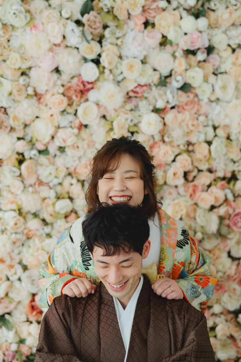 オプションでお花背景も！